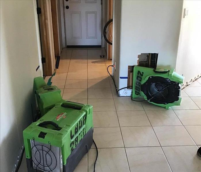 Water drying equipment in home.