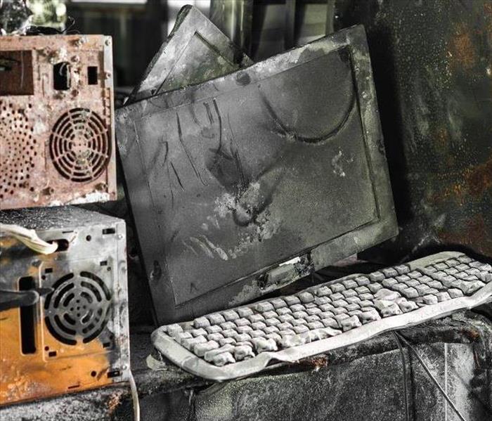 Burned computer